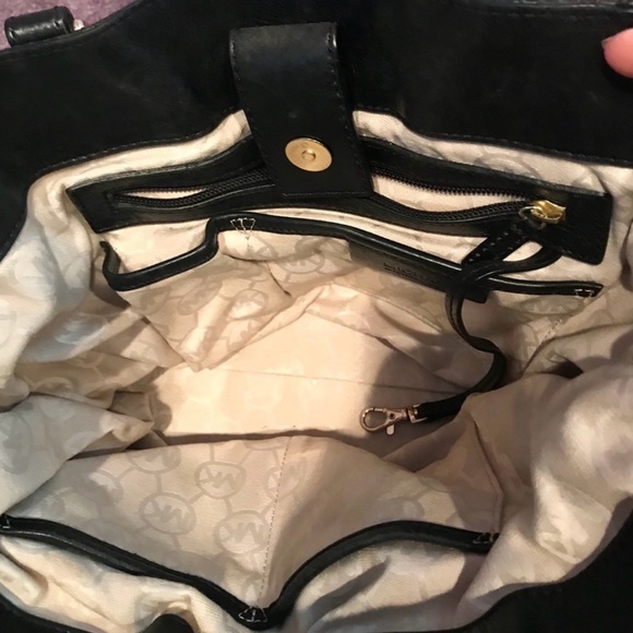 Large black leather Michael Kors tote - Picture 5 of 5